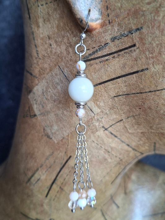 Captivating Stainless Steel Dangle Earrings - Pure Sanctity