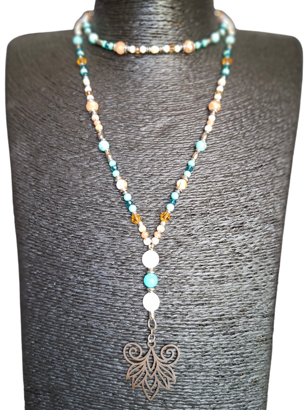 Lotus Flower Necklace - Mystic Lagoon