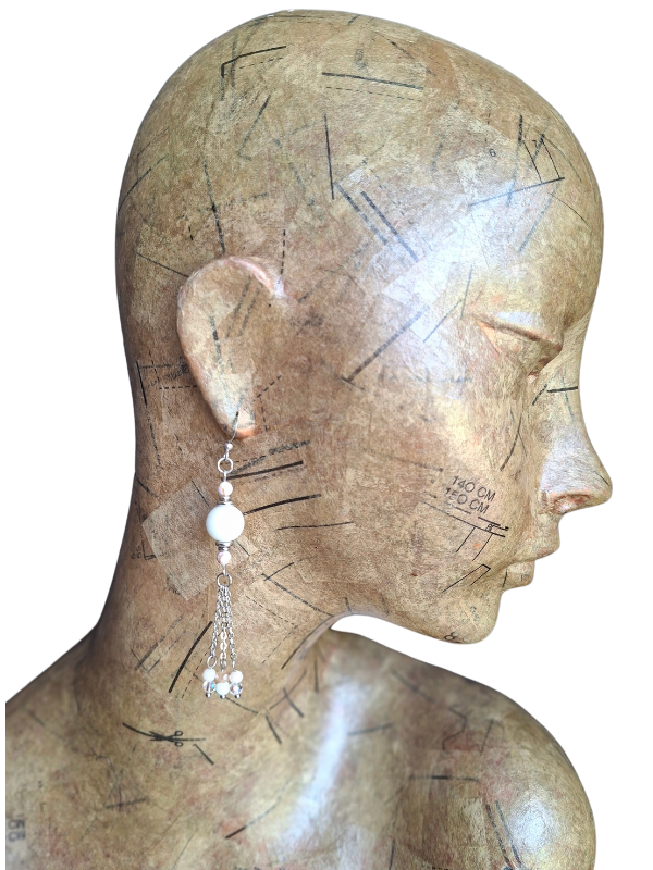 Captivating Stainless Steel Dangle Earrings - Pure Sanctity