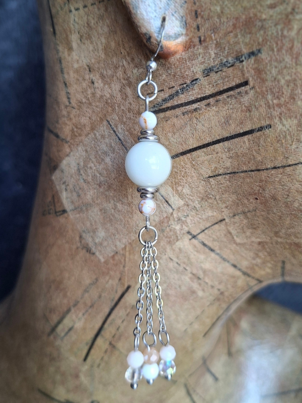 Captivating Stainless Steel Dangle Earrings - Pure Sanctity
