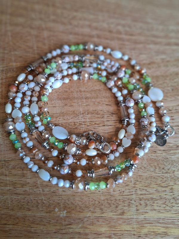 Double Strand Waist Adornment - Lime Green
