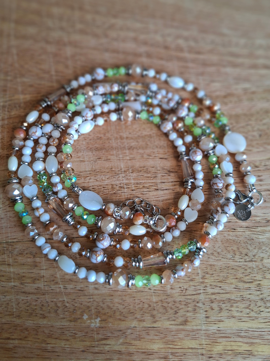 Double Strand Waist Adornment - Lime Green